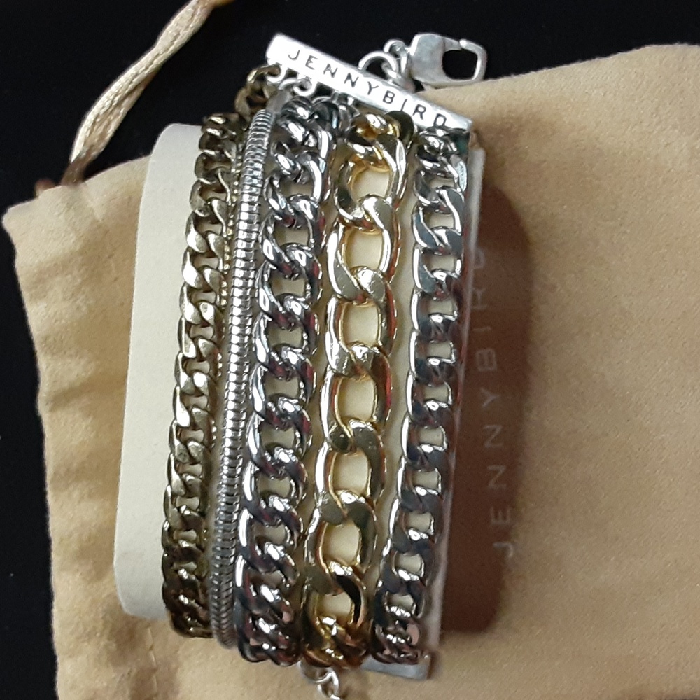 Jennybird gold and silver tone bracelet